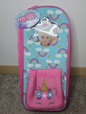 My Life As Unicorn Doll Carrier in Pink and Blue